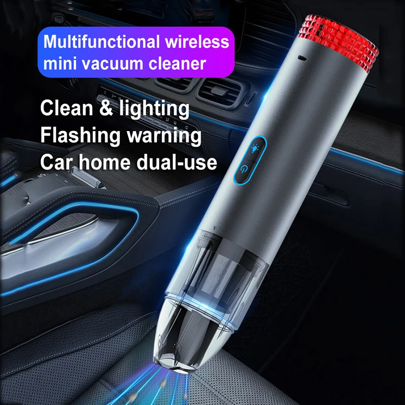 

Portable Car Vacuum Cleaner Wireless Handheld Auto Vaccum 4000Pa Suction For Home Desktop Cleaning Mini Wet/Dry Vacuum Cleaner