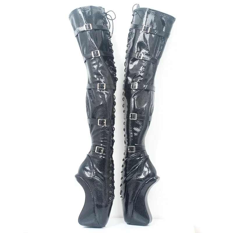 7.09in High Height  Women\'s Sexy Party Boots Hoof Heels Over-the-Knee-High Boots  US Size 6-14 No.MT1827