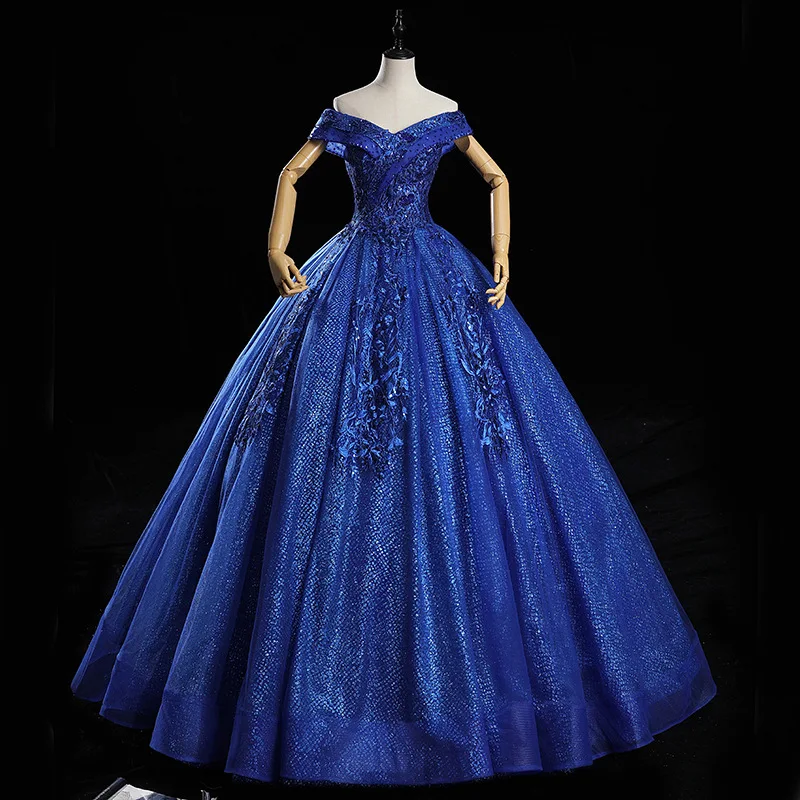 Quinceanera – robe de bal Vintage en paillettes, col en v, haut de gamme, Sexy, de luxe, nouvelle collection 2021