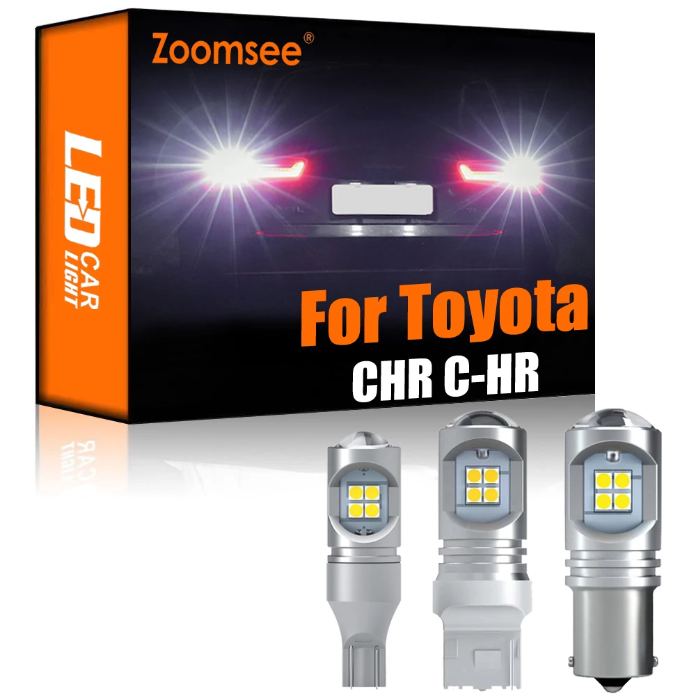 

Zoomsee 2Pcs White Reverse LED For Toyota CHR C-HR 2016-2020 Canbus Exterior Backup No Error Rear Tail Bulb Light Vehicle Lamp