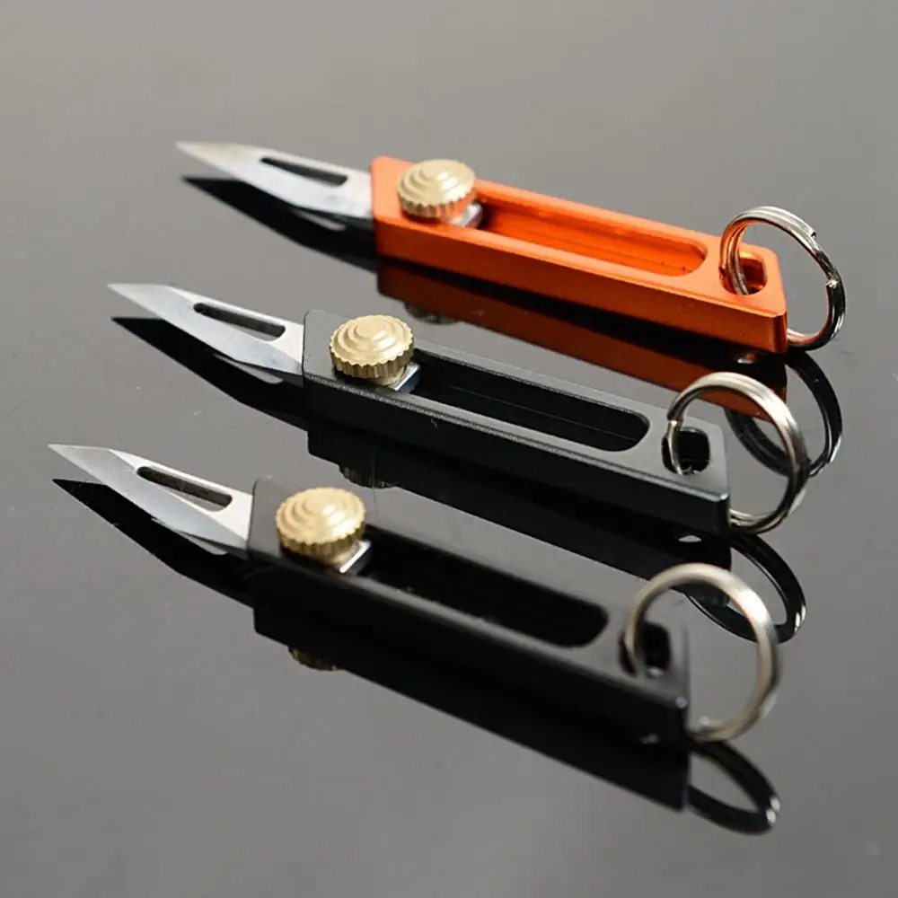 Outdoor Retractable Sliding Blade Camping Survival Tool EDC Pocket Knife Stainless Steel