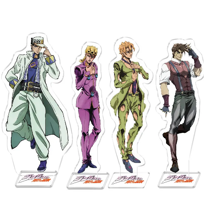 Anime JoJo's Bizarre Adventure Kujo Jotaro Figure Acrylic Stand Model Toy Figures Decoration Cosplay superhero Christmas Prop