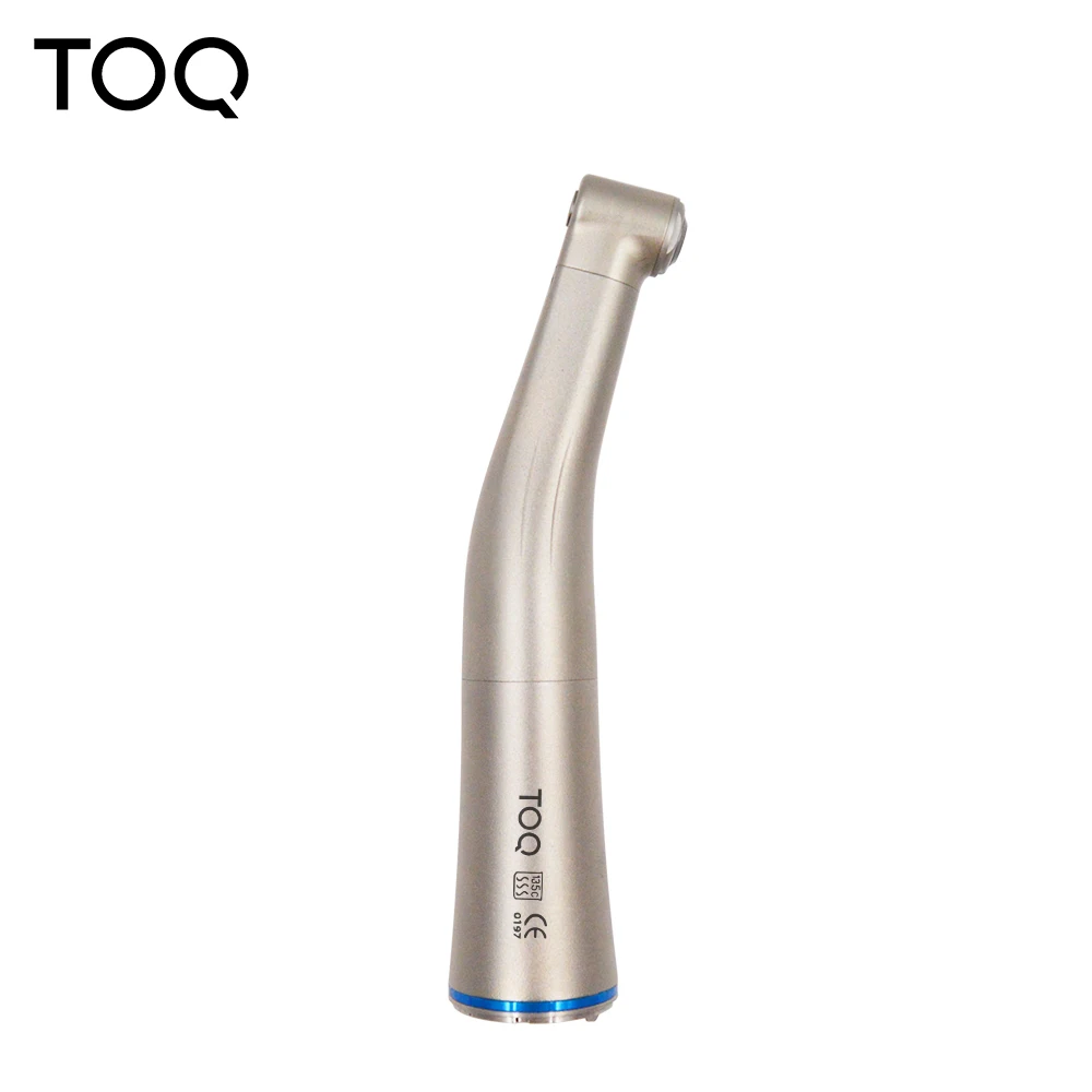 X25L Style Dental 1:1 Ratio Fiber Optic Contra Angle Blue Ring Low Speed Handpiece Air Turbine