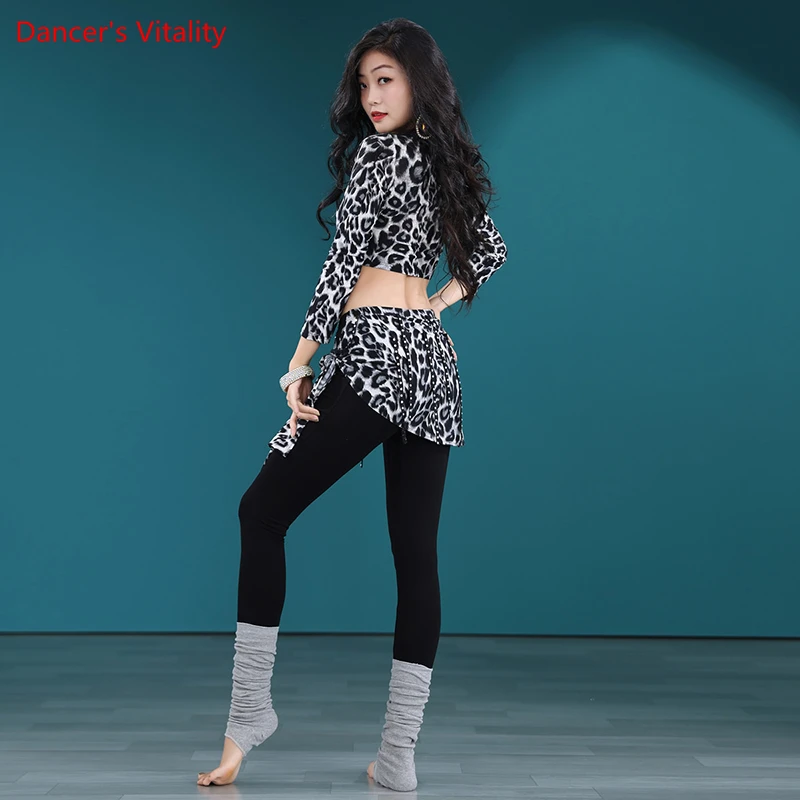 Belly Dance Practice Clothes for Women Bellydance Half Sleeves Top+hip Trousers 2pcs for Bellydancing Outfit Oriental Dance Set