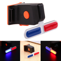 Bike Light Police LED Red Blue Taillight USB Rechargeable Bicycle Tail Lamp 5 Mode Headlights Cycling Safety Warning Light