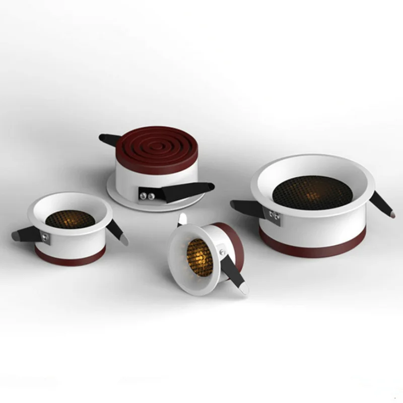 Super Thin Anti-glare Spotlight  5W 7W 12W 15W Sky Light Embedded LED Light 2021 New LED Simple simpl dimmer