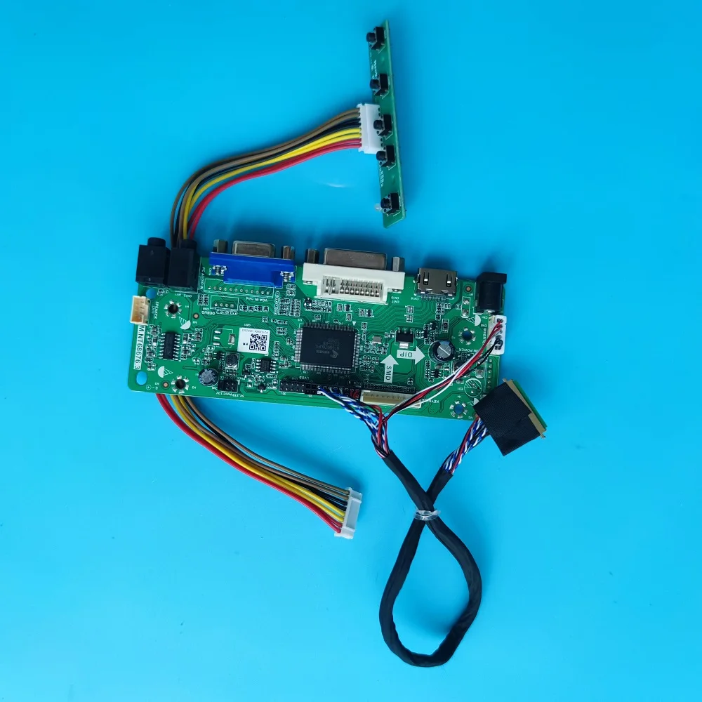 

Плата драйвера для LTN156HT01, VGA HDMI-совместимая карта монитора 15,6 x, комплект контроллеров экрана панели DVI LVDS дюйма, светодиодный кой