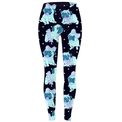 Women Animal Cat Tiger Dog Bee Dinosaur Legging Print Fitness Leggins 80s Female Aesthetic Slim High Waist Plus Size Soft Pants