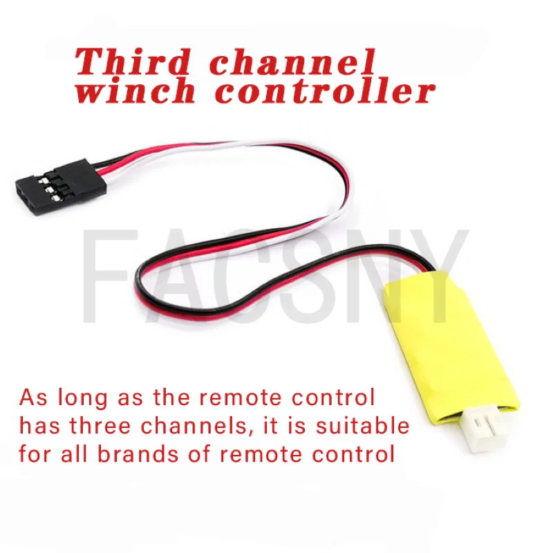 Winch Three Way Wireless Remote Control Receiver Speed Controller Three Channels For 1/10 RC Crawler Cars Tamiya Axial SCX10