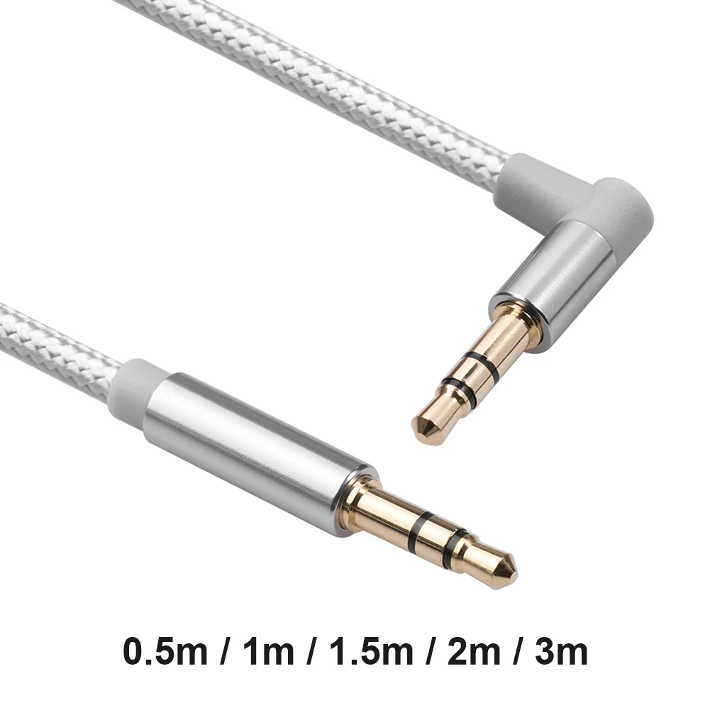 AUX สายแจ็ค3.5มม.ชายชายสายสัญญาณเสียงปลั๊ก Aux สำหรับหูฟัง PC ลำโพง