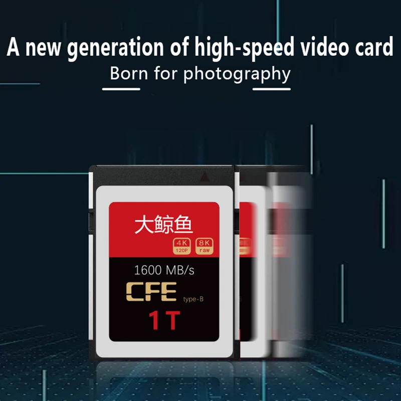 UTHAI C80 2020 하이 엔드 CFexpress 메모리 카드 XQD 카드 512G-1T R5 8K 레코딩 하이 엔드 업그레이드 카드 CFE 카드 리더 Z6 Z7 D6