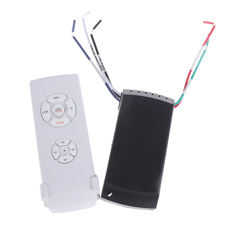Universal Ceiling Fan Lamp Remote Control Kit 110-240V Timing Wireless Control Switch Adjusted Wind Speed Transmitter Receiver
