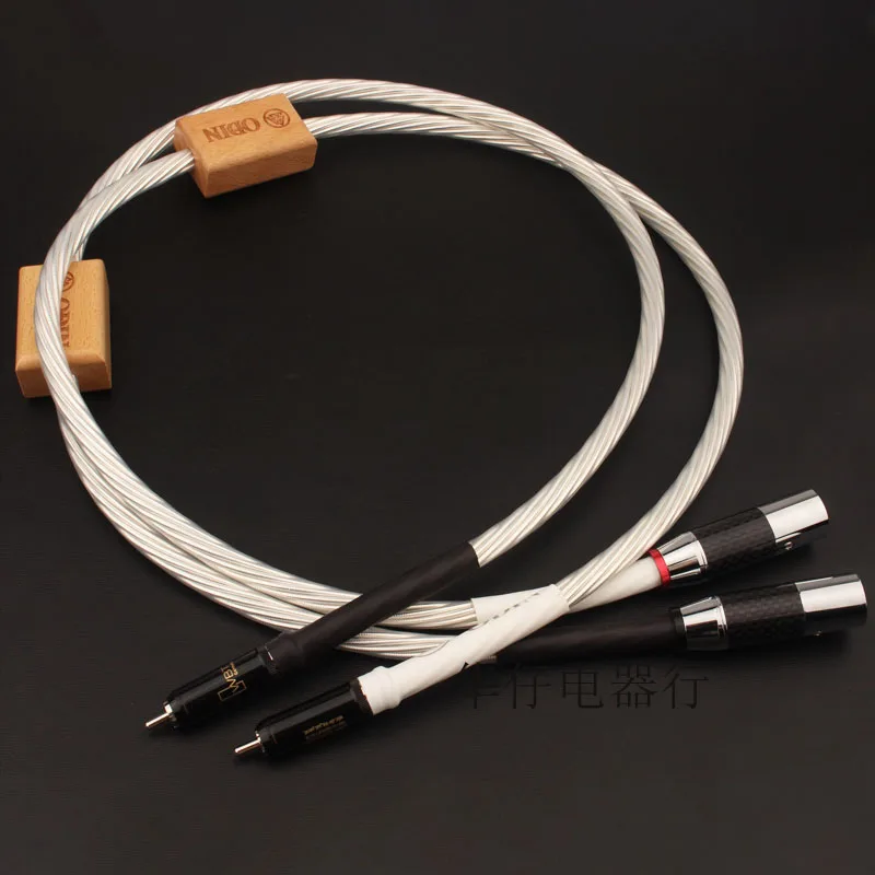 HiFi Hi-end Silver Plated shield Hifi Data Cable ODIN NORDOST XLR male RCA XLR Audio Cable Extend Cord Wire