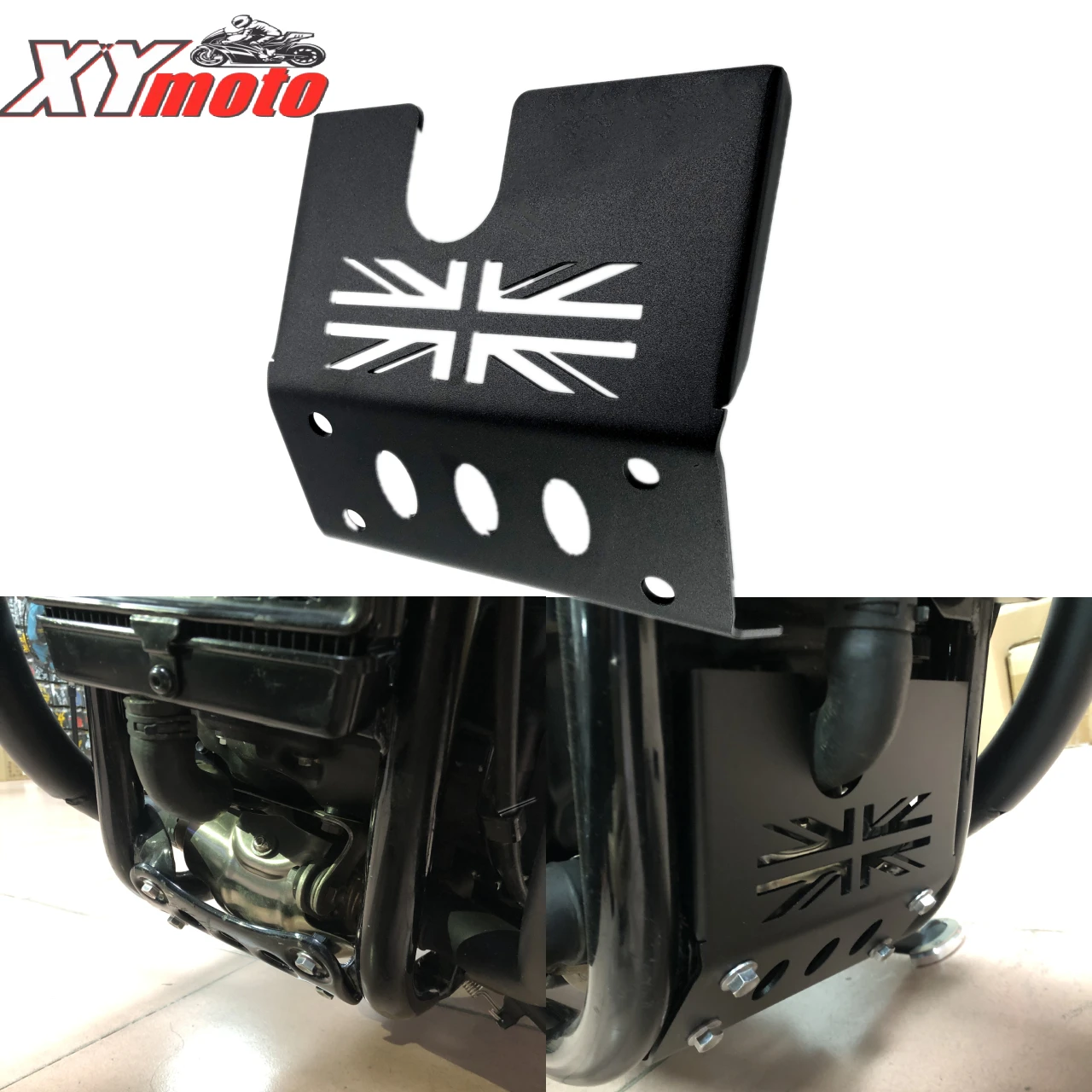 For TRIUMPH Bonneville Bobber Black Engin eprotection cover Chassis Under Guard Skid Plate  Motorcycle Engine protection cover