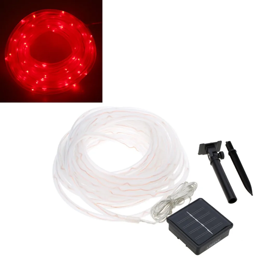 

10M 100 LED Solar Powered Tube String Light Lamp for Party Wedding Home Decor Christmas Gift