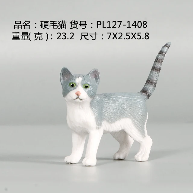 子供のための等身大猫モデル,PVCアクションフィギュア,動物の置物,家の装飾,教育玩具 - AliExpress