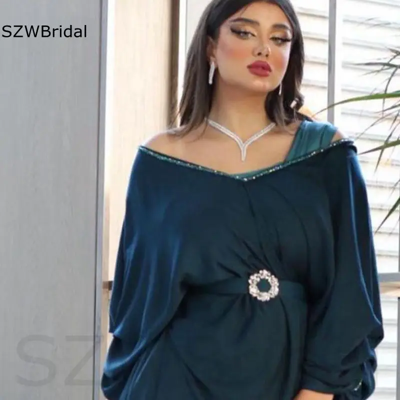 Abaya de satén para mujer, vestido de noche de Dubái, vestido de caftán marroquí para fiesta, novedad de 2024