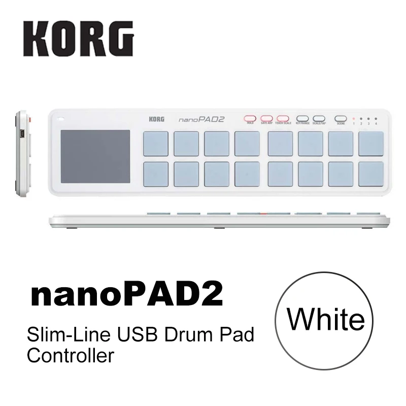 Korg nanoKEY2 nanoPAD2 nanoKONTROL2 Slim-Line USB MIDI Pads 16