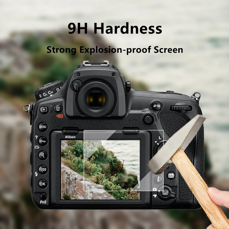 Защитное стекло для камеры D850, самоклеящаяся пленка для основного ЖК-дисплея и камеры Nikon D850 D500