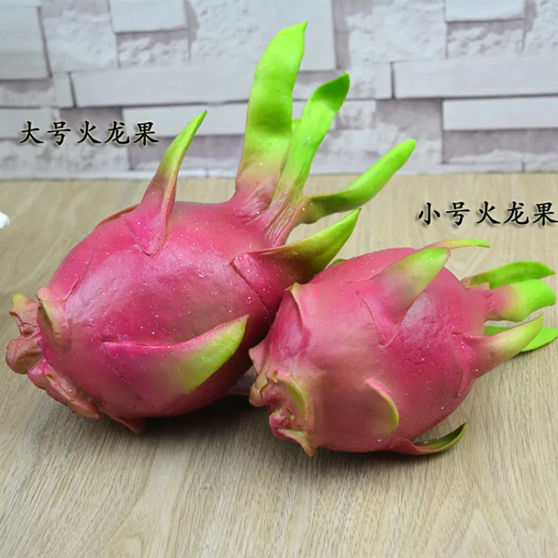 Festive Party Supplies Artificial Decorations PU Simulated Fruit Crafts Figurines Pitaya Model Decoration