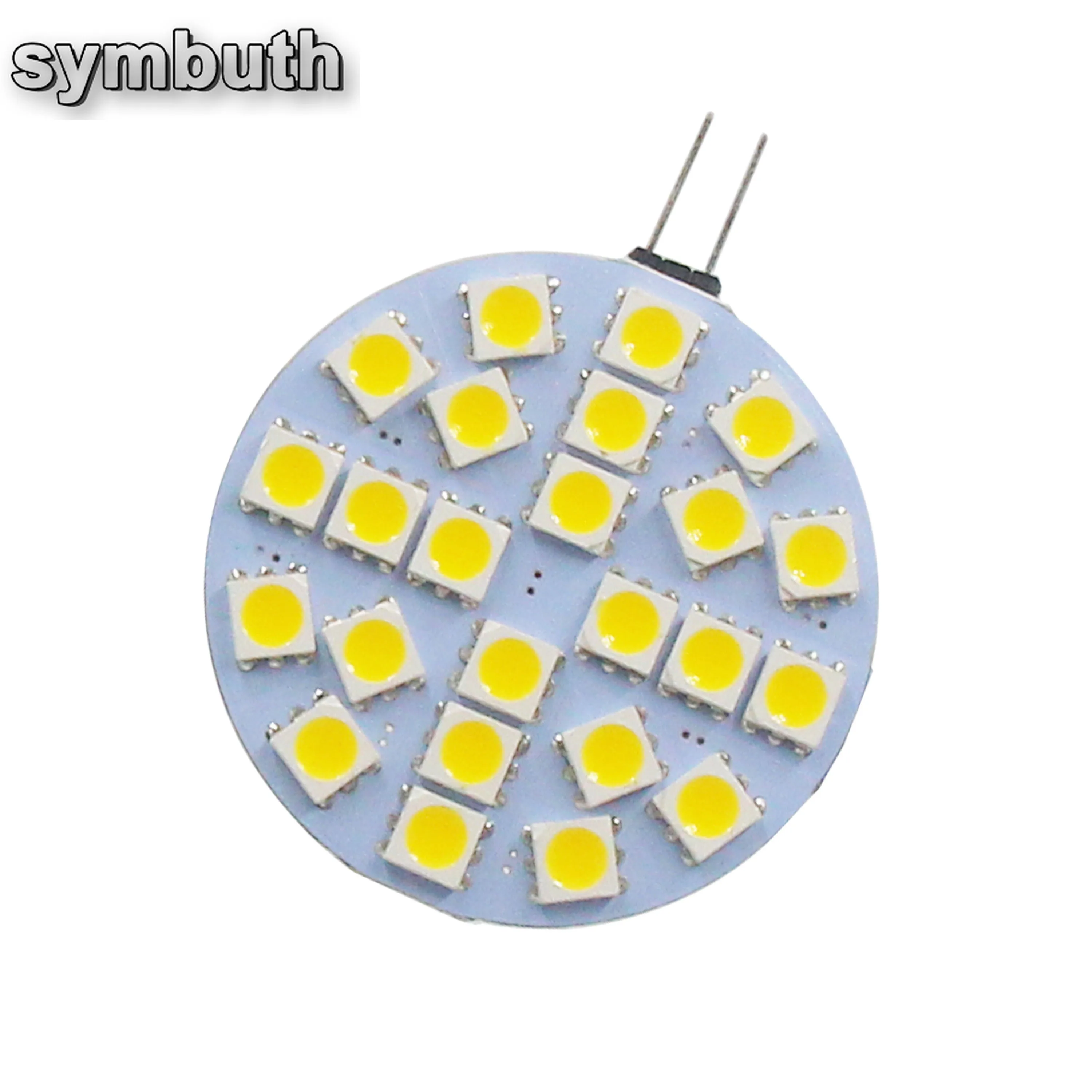 

5W G4 5050 SMD 180 Degrees 24 Bi-Pin LED Chips Light Lamp Bulb AC DC 12V Input Warm Cold White