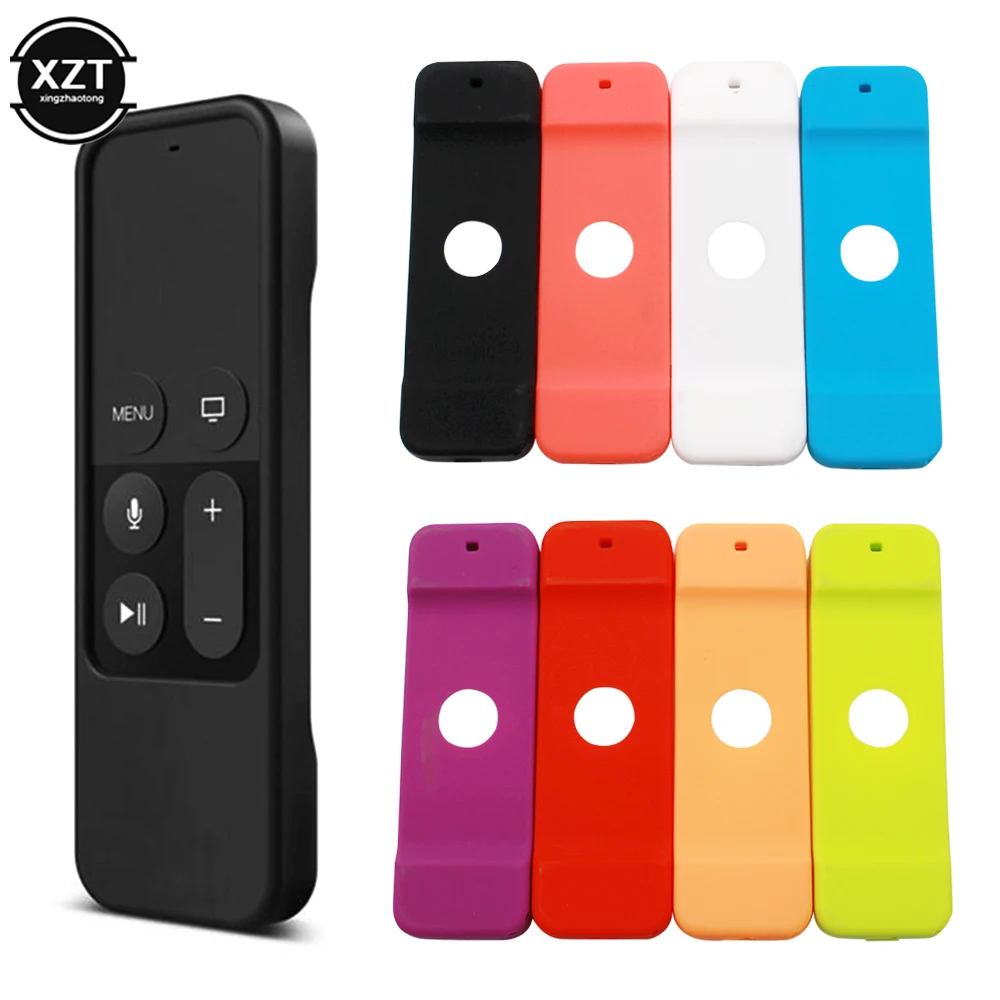 Colorful Silicone Protective Case Control Cover Skin for Apple TV 4 Remote Waterproof Dust protector Cover