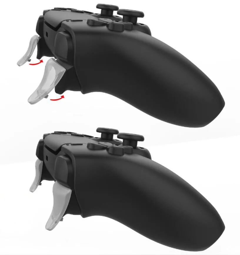 R2 L2 Peningkatan Kunci Extender Pemicu Ganda Bagian Tombol Diperpanjang untuk Aksesori Casing Thumbstick Pengendali Sony DualSense 5 PS5