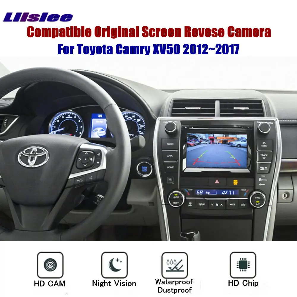 Compatible Original Car Display Reversing Camera For Toyota Camry XV50 2012-2017 Adapted Backup CAM Parking Accessories