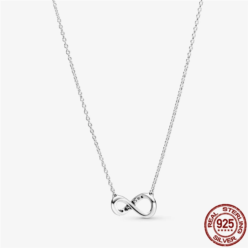

2021 New Hot Sale Genuine 925 Sterling Silver ​Crown Zircon 8 Words Pendant Necklace Hot Fashion Design Necklace Jewelry