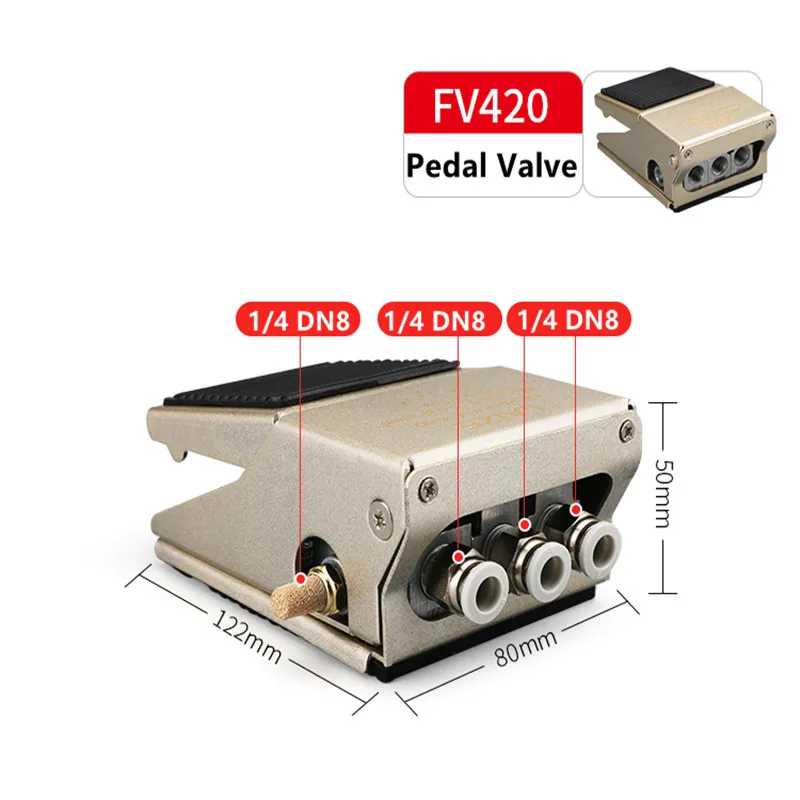 Pneumatic foot valve foot switch FV320 two position four or five through FV420 cylinder reversing controller blow dust valve