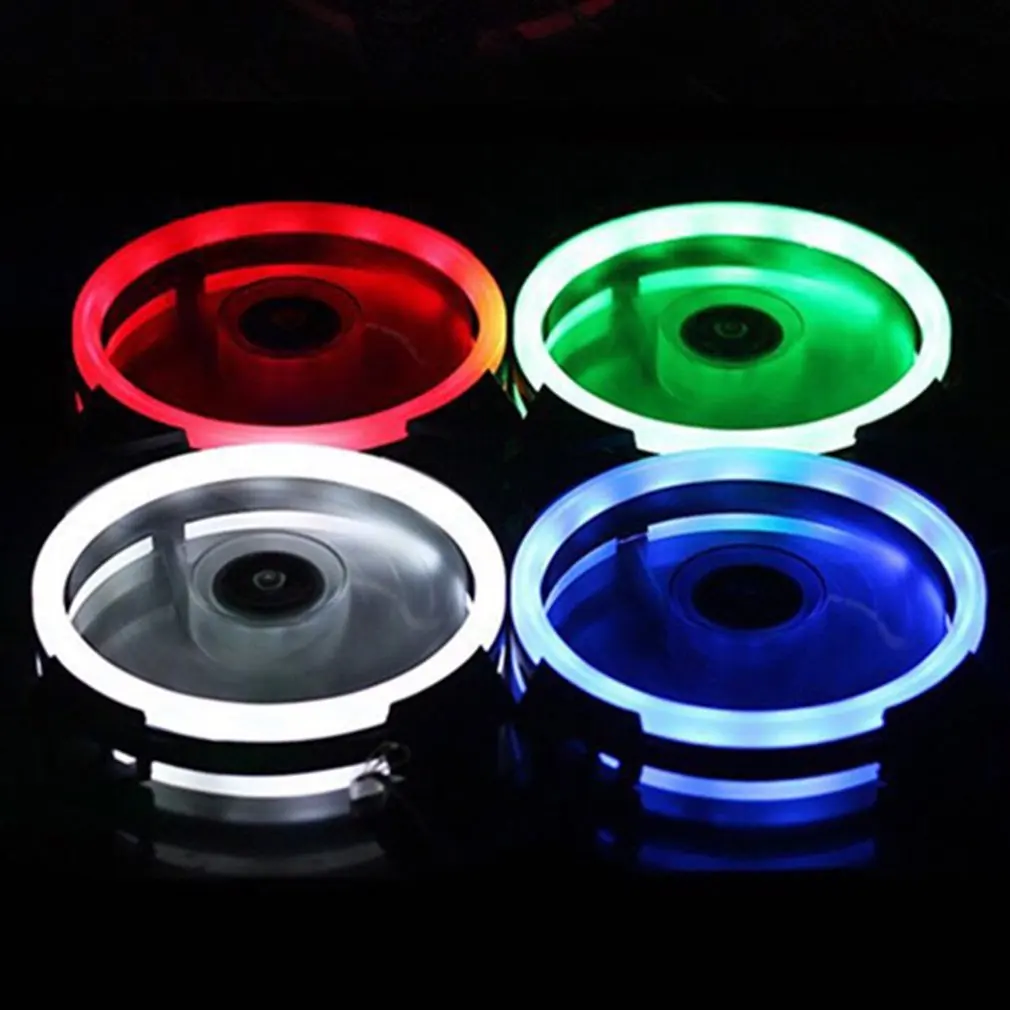 120mm 4pin Rgb Fall Fan Kühlung FansColorful Blau Rot Weiße Flüssigkeit Lager LED Computer Lüfter Kühler Koelventilator