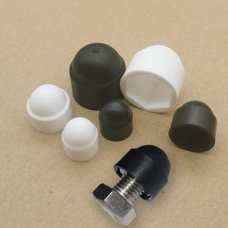 10Pcs Bolt Nut Dome Protection Caps Covers Exposed Hexagon M6 M8 M10 M12 Plastic Against Weathering Furniture Part Accessories