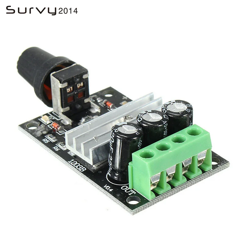 PWM DC 6-28V 3A Motor Speed Controller Regulator Adjustable Variable Speed Control Switch Fan DC Motor Governor Tools