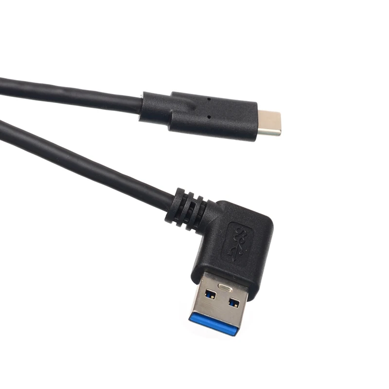 كابل USB 3.1 Type-C ذكر إلى 90 درجة بزاوية قائمة USB 3.0 Type-A ذكر لمزامنة البيانات والشحن متوافق مع Xiaomi 4C/5