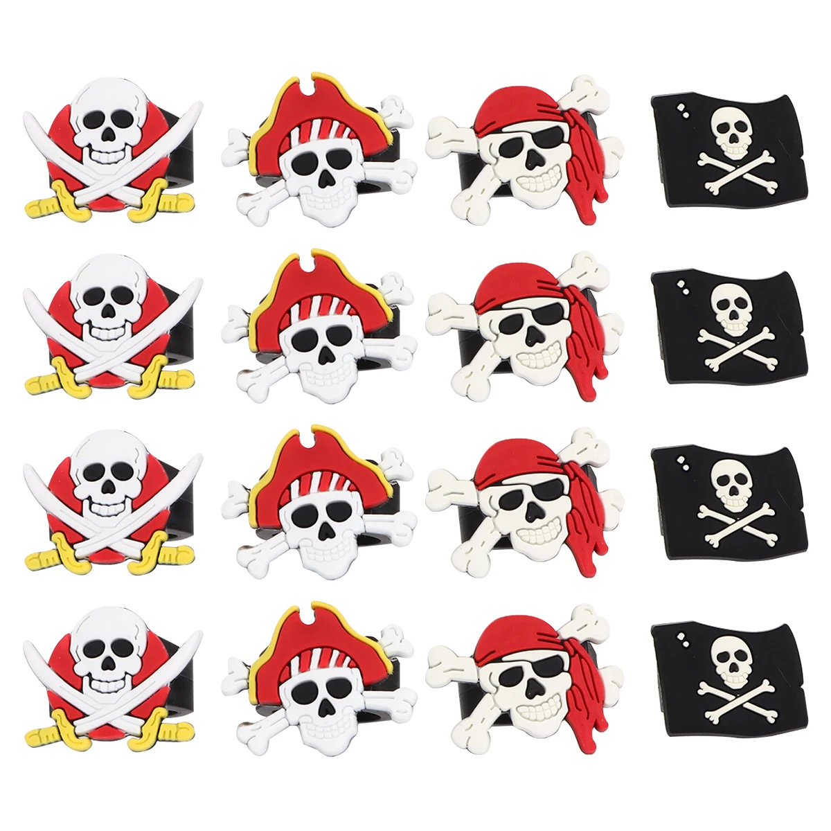 16pcs Childrens Children’s Children’s Childrens Children’s Childrens Party Lovely Pirate Soft Rubber