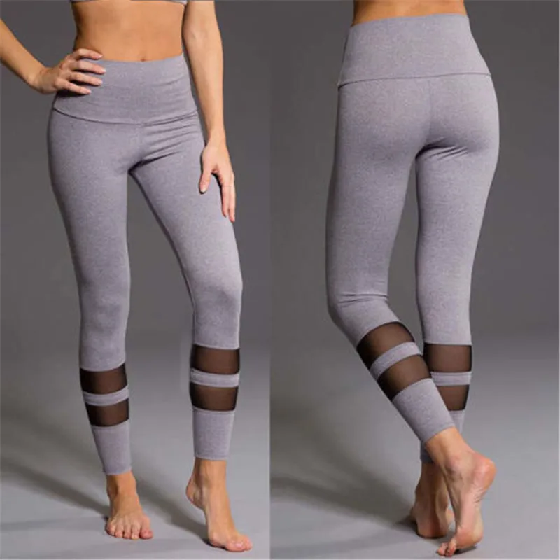 Mesh Sport Leggings Women Fitness Gym Yoga Pants Leggings Sportswear Bottoms Jogging Pants Female Running Sports Tights Trousers