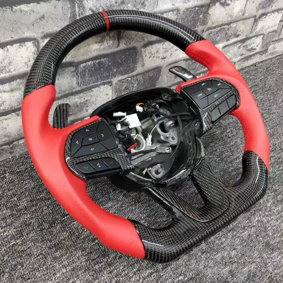 100% Real Carbon Fiber Steering Wheel for Dodge Charger Challenger