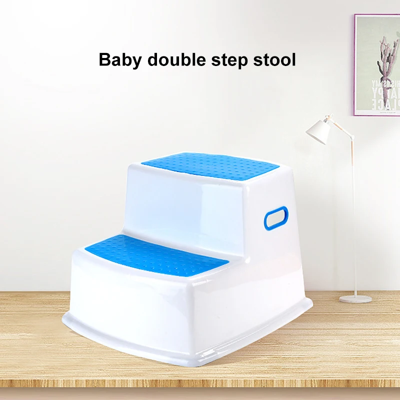 Thicken Kids 2-step Stool Anti-slip Toddler Stool for Toilet Potty Bathroom Kitchen In Stock