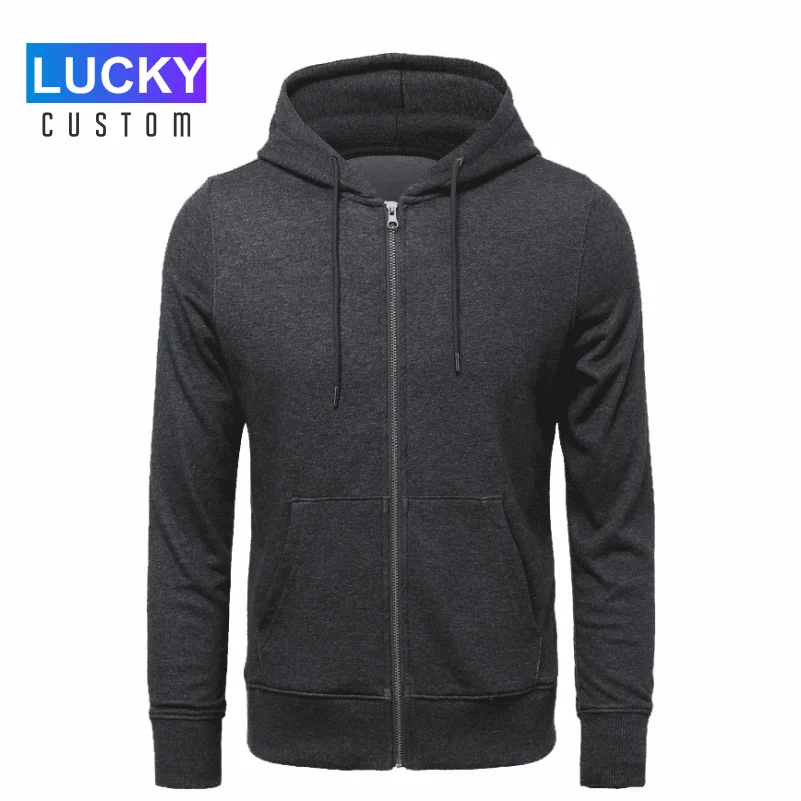 Men\'s Knitted Terry Zipper Shirt, Custom Printed Embroidery, Casual High-Quality Slim-Fit Jacket 3Xl