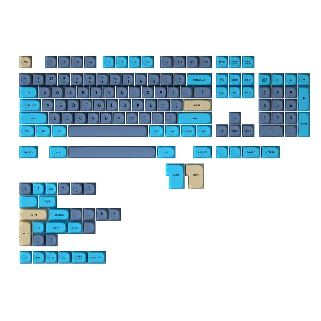 Imagem -03 - Corante Sub Ansi Iso Pbt Keycap para mx Teclado Mecânico Filco 104 Tkl 61 Kbd75 Kira96 Ymd96 Gk64 68 Id80 142 76 ma