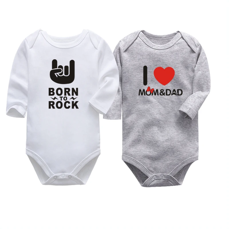 

Newborn bodysuit baby babies baby clothes long sleeve cotton printing infant clothing 1pcs 0-24 Months