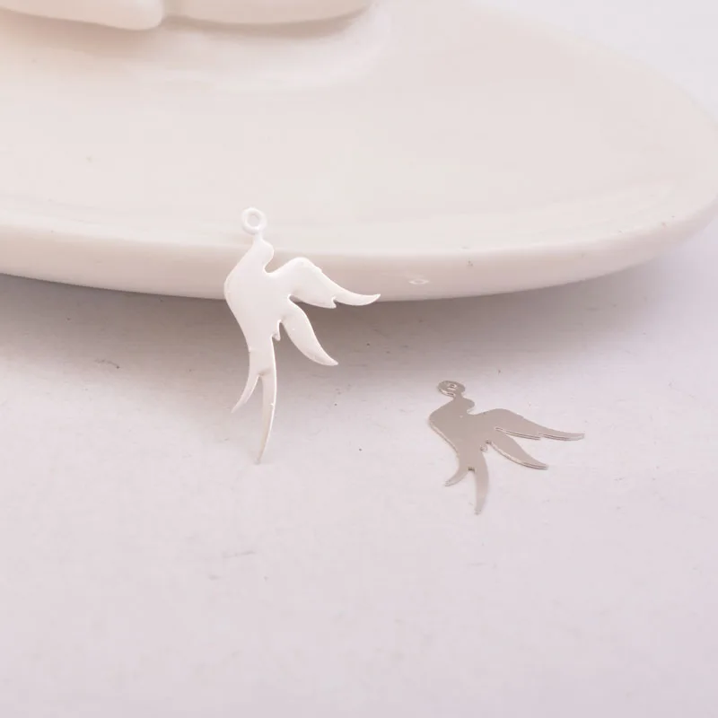 50 Stück AC3412 19*23mm Niedliche Tauben-Anhänger Fliegende Taube Anhänger – Detail 7