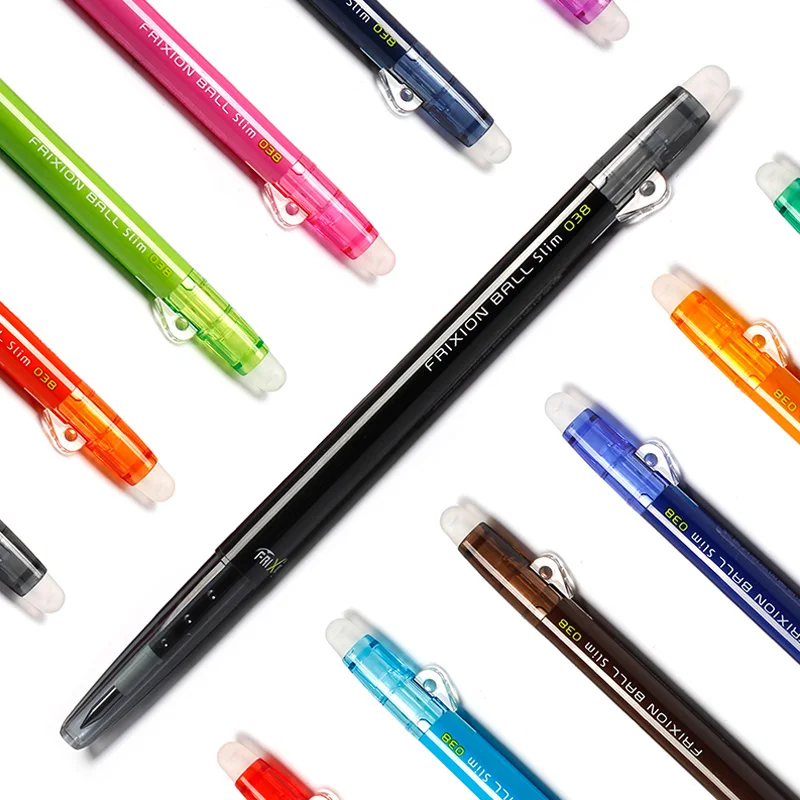 Japan Pilot FRIXION Pen slim Erasable Gel Pen Ball Point 0.38 mm Japan LFBS-18UF 20 Color Available