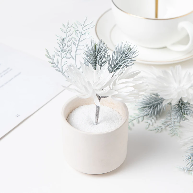 Künstliche Blumen Heim- und Hochzeitsdekoration Weihnachtsgirlande Brautaccessoires Ausverkauf Corsage DIY-Geschenke Süßigkeitenbox Kunstpflanze – Detail 5