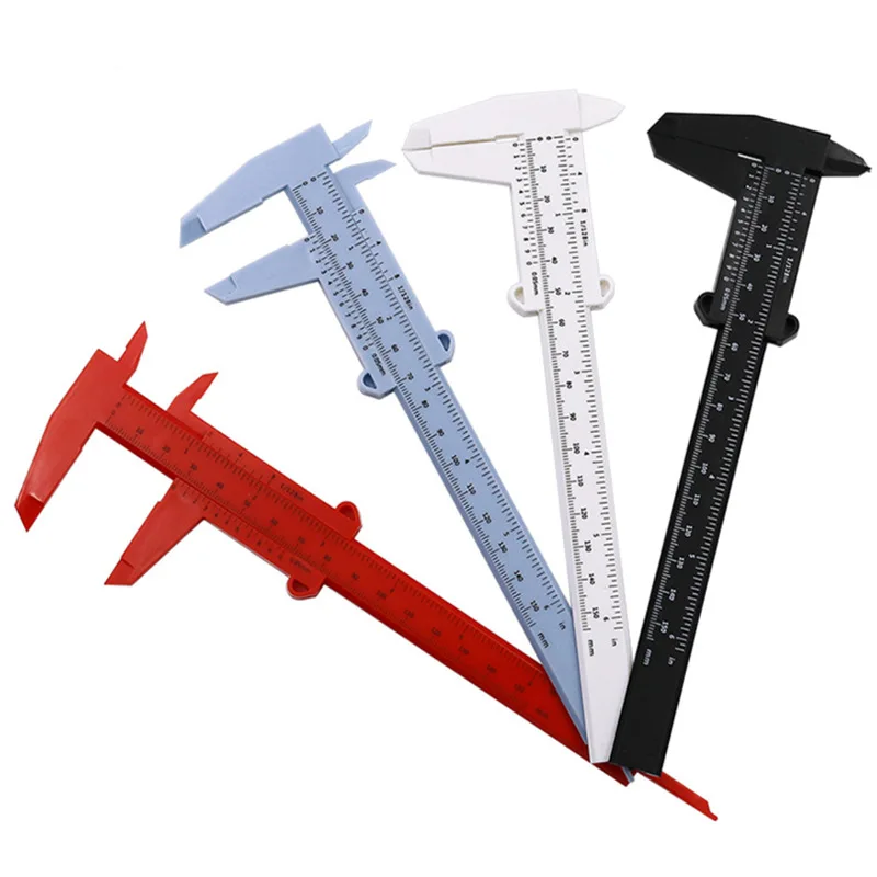 New 1 Pcs Plastic 150 MM Measuring Thickness Tool Caliper Students Experimental Permanent Waterproof Makeup D 'Water