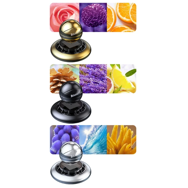 Rotated Basketball Car fragrance Air Freshener Perfume Aroma Freshener Decor Improve Interior Environment Dynamic Long-Lasting