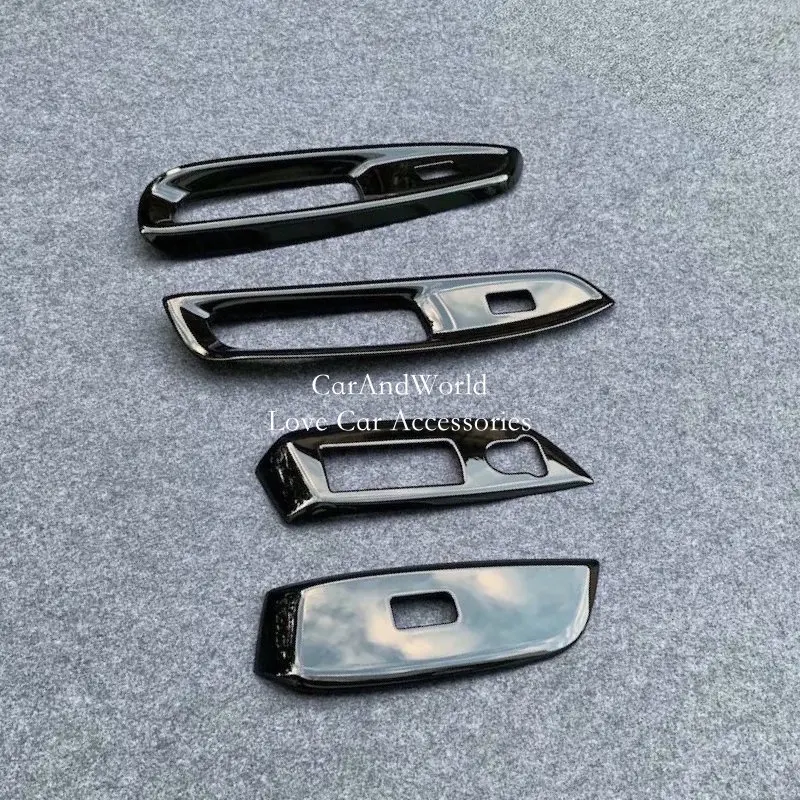 Right Hand Drive For Honda Fit Jazz GR 2020-2025 ABS Interior Door Armrest Window Switch Lift Regulator Cover Trim Car Accessory