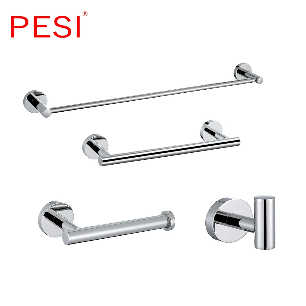 

Bathroom Hardware Set Chrome Robe Hook Towel Rail Bar Rack Bar Shelf Tissue Paper Holder Toothbrush Holder Bathroom Accessories.