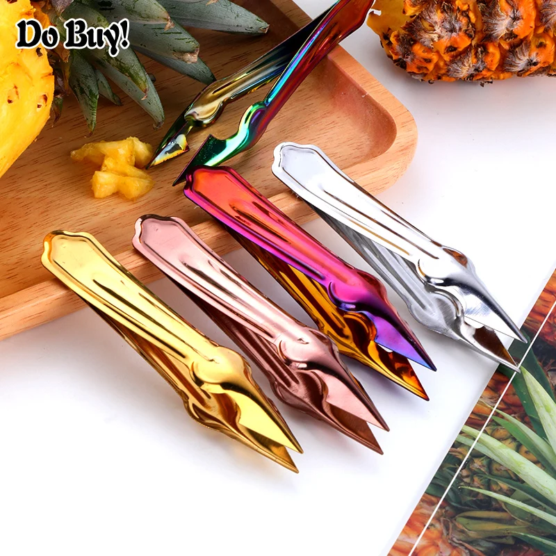 Kitchen Pineapple Peeler Stainless Steel Pineapple Peeler Slicer Corer Peel Core Pineapple Practical Fruit Kitchen Clips