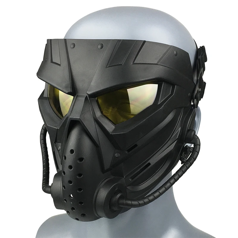 Airsoft Masken defensive PC Linse Schädel Maske Outdoor Shooting Mund Maske militärische Jagd taktische Paintball Schutz Gesichts maske